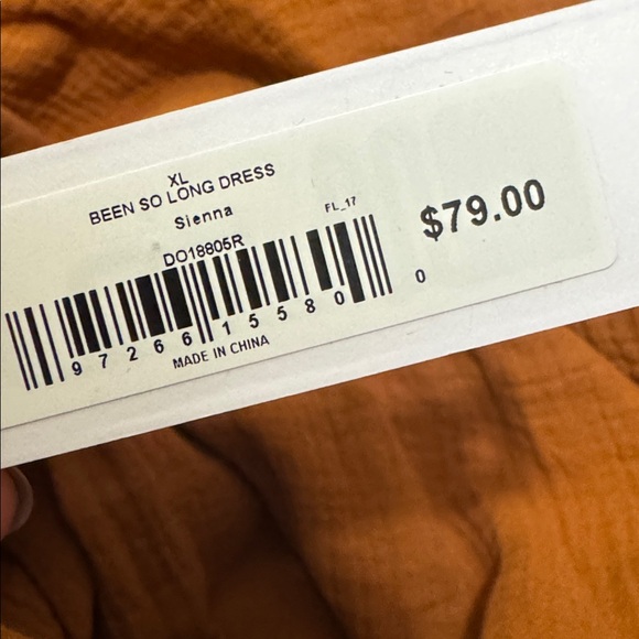 Steve Madden Rust-Brown Spaghetti Strap Maxi Dress - Picture 8 of 8